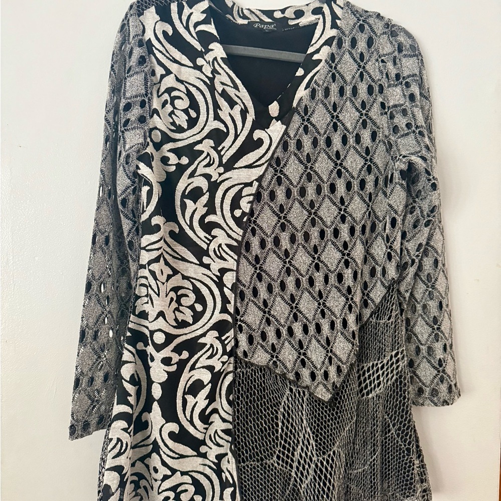 🇨🇦 Papa Avant-Garde Lagenlook Patterned Tunic